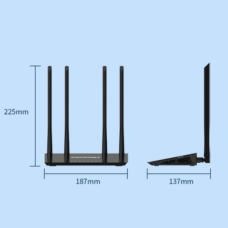 COMFAST CF-WR619AC V2 1200Mbps Dual Band Wireless Router, CF-WR619AC V2 COMFAST CF-WR619AC V2 1200Mbps Dual Band Wireless Router, CF-WR619AC V2